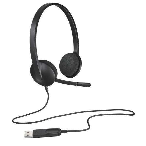 Auricolari con Microfono Logitech 981-000475 Nero - Disponibile in 3-4 giorni lavorativi