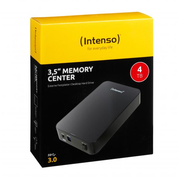 Hard Disk Esterno INTENSO 6031512 3.5" 4 TB USB 3.0 Nero - Disponibile in 3-4 giorni lavorativi