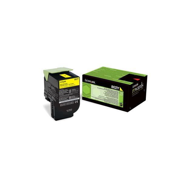 LEXMARK 802Y TONER GIALLO PER CX410DE/ CX410DTE e CX410E - Disponibile in 3-4 giorni lavorativi Lexmark