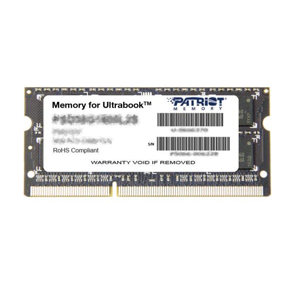 Patriot Ram 8gb Sodimm 1600mhz Cl11 1,35v Per Ultrabook - Disponibile in 3-4 giorni lavorativi Patriot