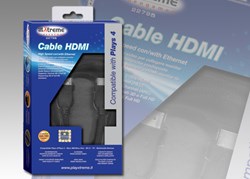 PS4 XTREME Cavo HDMI HD/FULL HD/3D PS4 (compatibile anche con PS3/XBOX 360/ONE Wii U) Accessori - Disponibile in 2/3 giorni lavorativi Xtreme