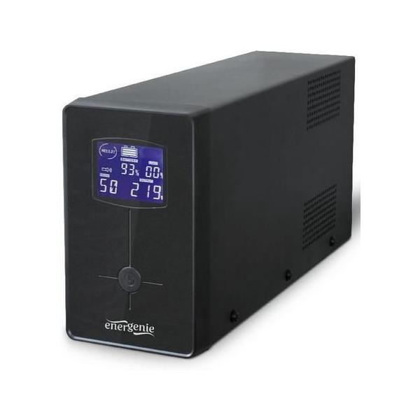 Techmade Gruppo di Continuita UPS con Display 650VA 390W 3Schuko - Disponibile in 2-3 giorni lavorativi