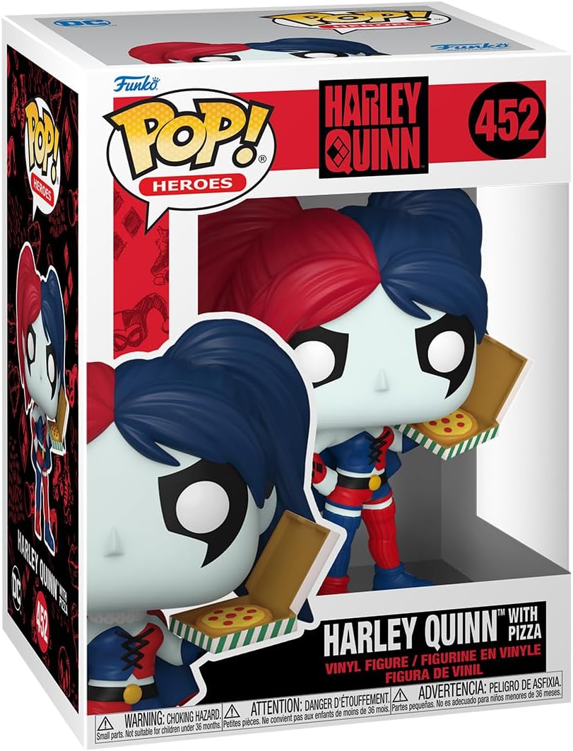 FUNKO POP DC Heroes - 452 Harley with Pizza 9 cm Disponibilità immediata FUNKO