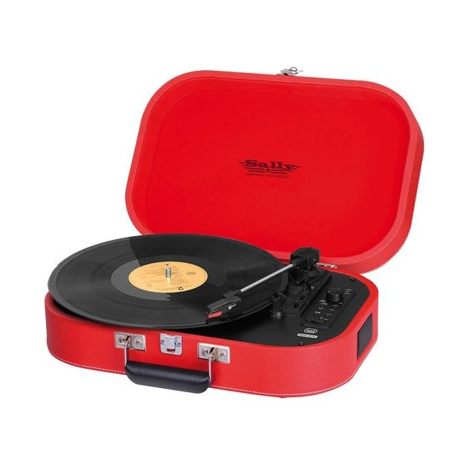 Trevi TT1020BT Giradischi Portatile Sally Mp3 Usb Bluetooth Rosso - Disponibile in 3-4 giorni lavorativi