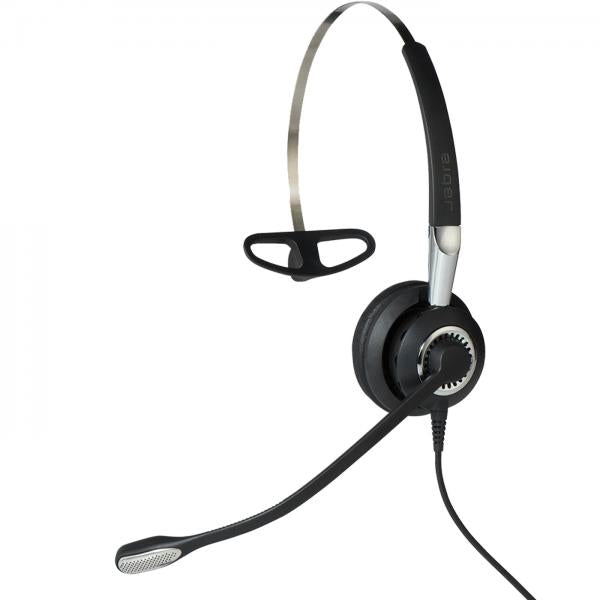 Jabra Biz 2400 II QD Mono NC 3 in 1 Auricolare Cablato Passanuca, A clip, A Padiglione Ufficio Nero, Argento - Disponibile in 6-7 giorni lavorativi