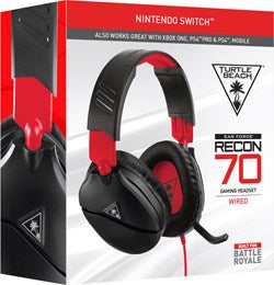 Switch TURTLE BEACH cuffie gaming Ear Force Recon 70N Red (Switch,Xboxone,Ps4,Pc) Accessori - Disponibile in 2/3 giorni lavorativi