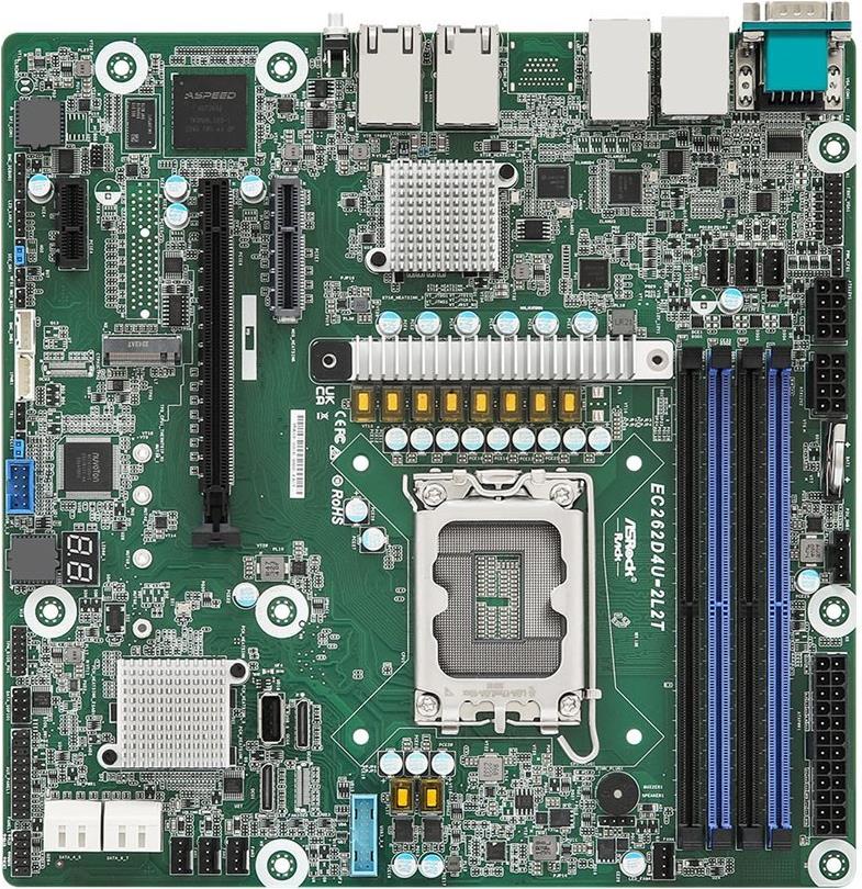 ASRock Mainboard EC262D4U-2L2T micro-ATX Sockel 1700 DDR5-only Single (EC262D4U-2L2T) - Disponibile in 6-7 giorni lavorativi