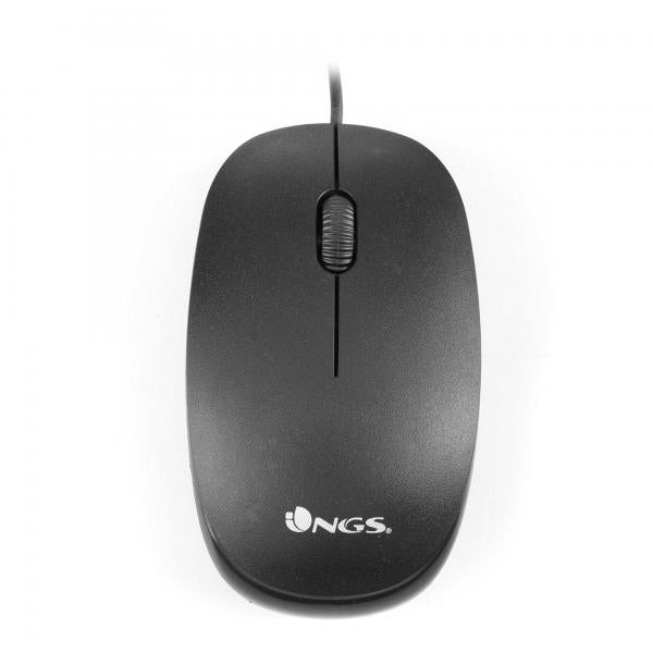 NGS Mouse Wired Flame 1000dpi 3 tasti Black - Disponibile in 2-3 giorni lavorativi Ngs