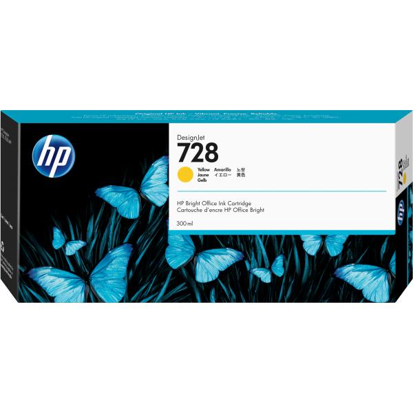 HP 728 CARTUCCIA INK-JET 300 ML GIALLO - Disponibile in 3-4 giorni lavorativi Hp