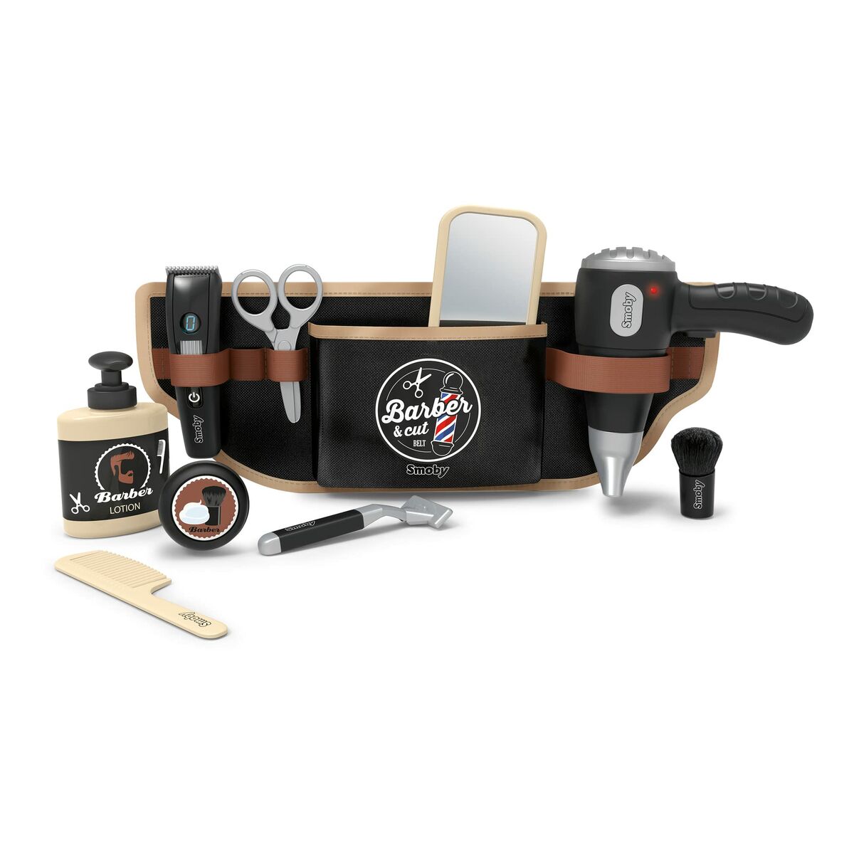 Set di Trucchi per Bambini Smoby BARBER & CUT BELT Nero - Disponibile in 3-4 giorni lavorativi