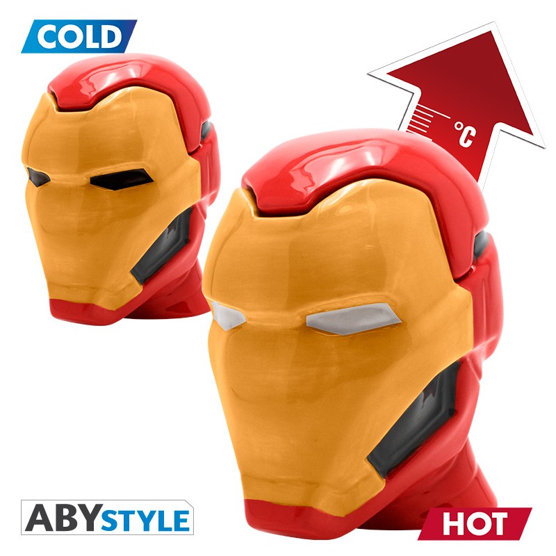 ABYSTYLE MARVEL - Tazza 3D 450 ml: "Iron Man" - Disponibile in 2/3 giorni lavorativi