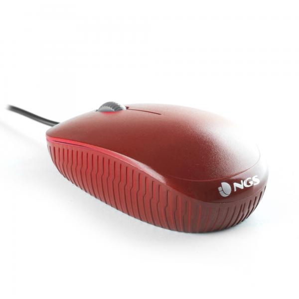 NGS Mouse Wired Flame 1000dpi 3 tasti Red - Disponibile in 2-3 giorni lavorativi Ngs