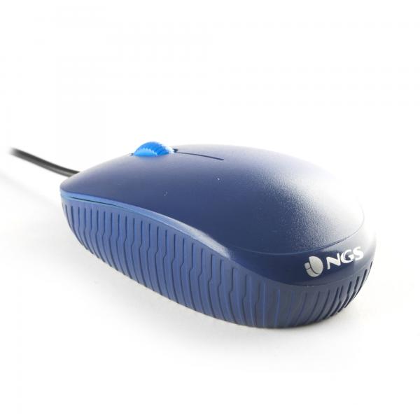 NGS Mouse Wired Flame 1000dpi 3 tasti Blue - Disponibile in 2-3 giorni lavorativi