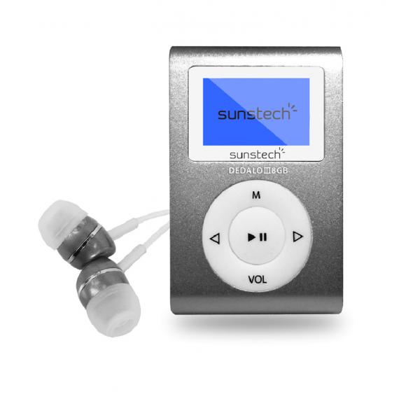 Riproduttore MP3 Sunstech DEDALOIII8GBGY 1,1" 8 GB - Disponibile in 3-4 giorni lavorativi