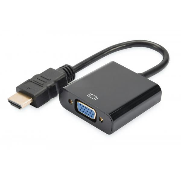 Adattatore HDMI con VGA Digitus DA-70461 Nero - Disponibile in 3-4 giorni lavorativi