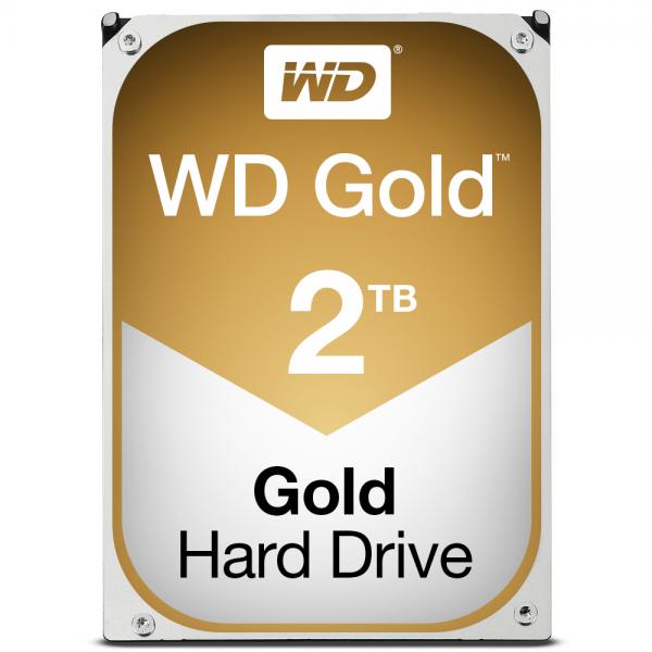 WESTERN DIGITAL HDD GOLD 2TB 3,5 7200RPM SATA 6GB/S 128MB CACHE - Disponibile in 3-4 giorni lavorativi