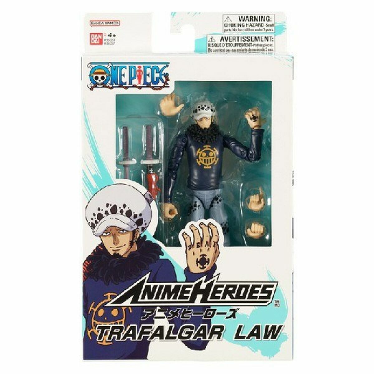 Personaggi d'Azione One Piece Bandai Anime Heroes: Trafalgar Law 17 cm - Disponibile in 3-4 giorni lavorativi