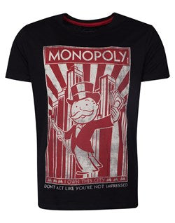 HASBRO MONOPOLY T-SHIRT UOMO M - Disponibile in 2/3 giorni lavorativi GED