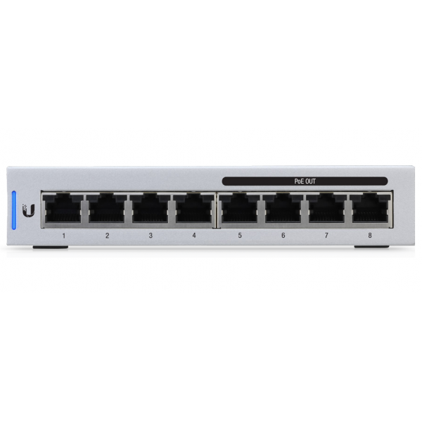 Ubiquiti Networks UniFi 5 x Switch 8 Gestito Gigabit Ethernet (10/100/1000) Supporto Power over Ethernet (PoE) Grigio - Disponibile in 6-7 giorni lavorativi