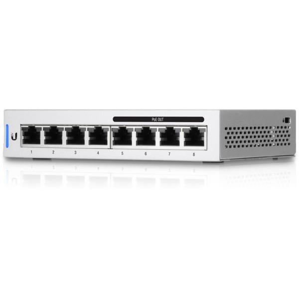 Ubiquiti Networks UniFi 5 x Switch 8 Gestito Gigabit Ethernet (10/100/1000) Supporto Power over Ethernet (PoE) Grigio - Disponibile in 6-7 giorni lavorativi