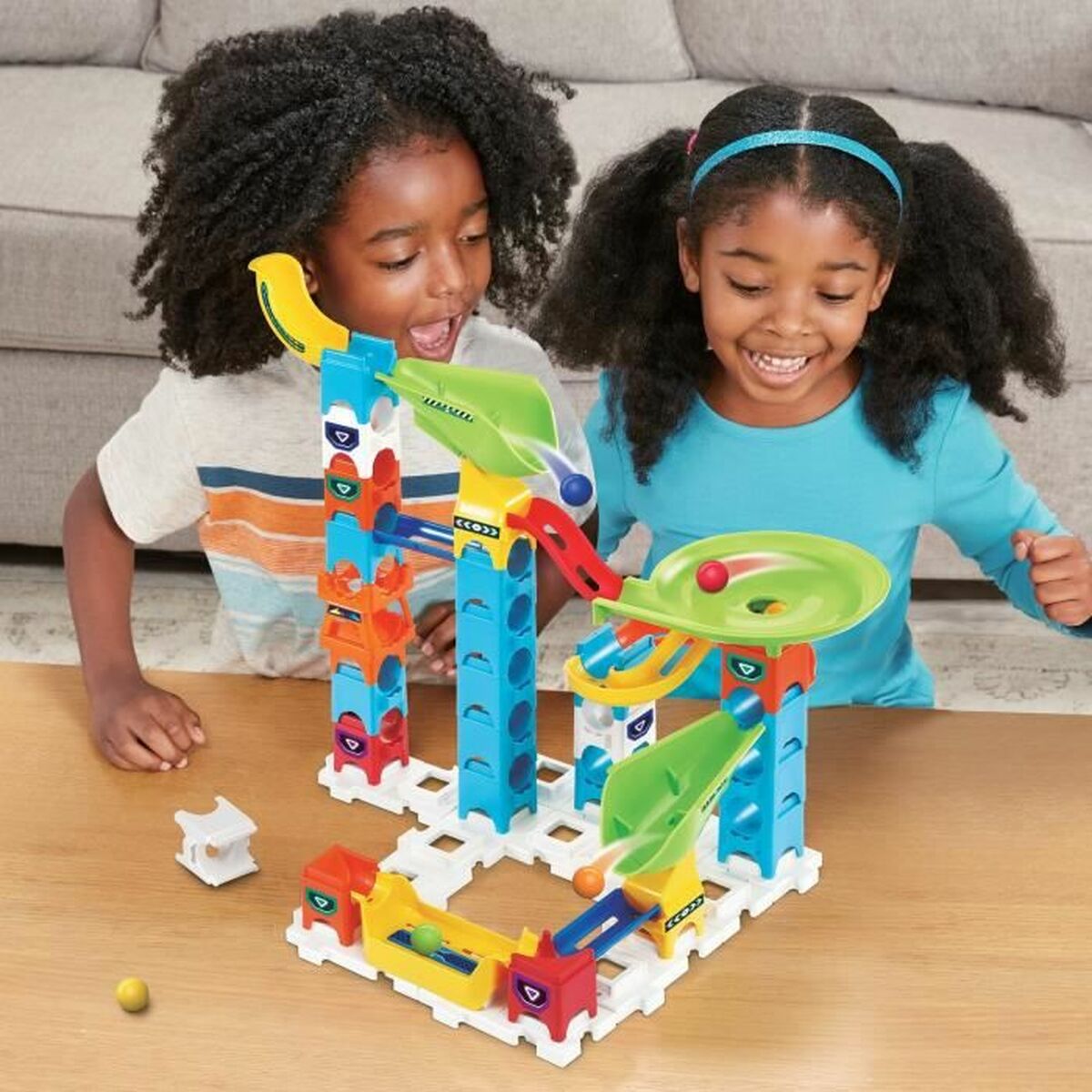 Set di Biglie Vtech Marble Rush Marble Run - Beginner Set Circuito + 4 Anni Pista con Rampe 47 Pezzi - Disponibile in 3-4 giorni lavorativi