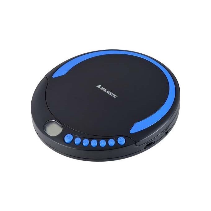 Majestic DM-1550-BLU Lettore Cd-mp3 Portatile MP3,WMA Colore Nero e Blu - Disponibile in 3-4 giorni lavorativi