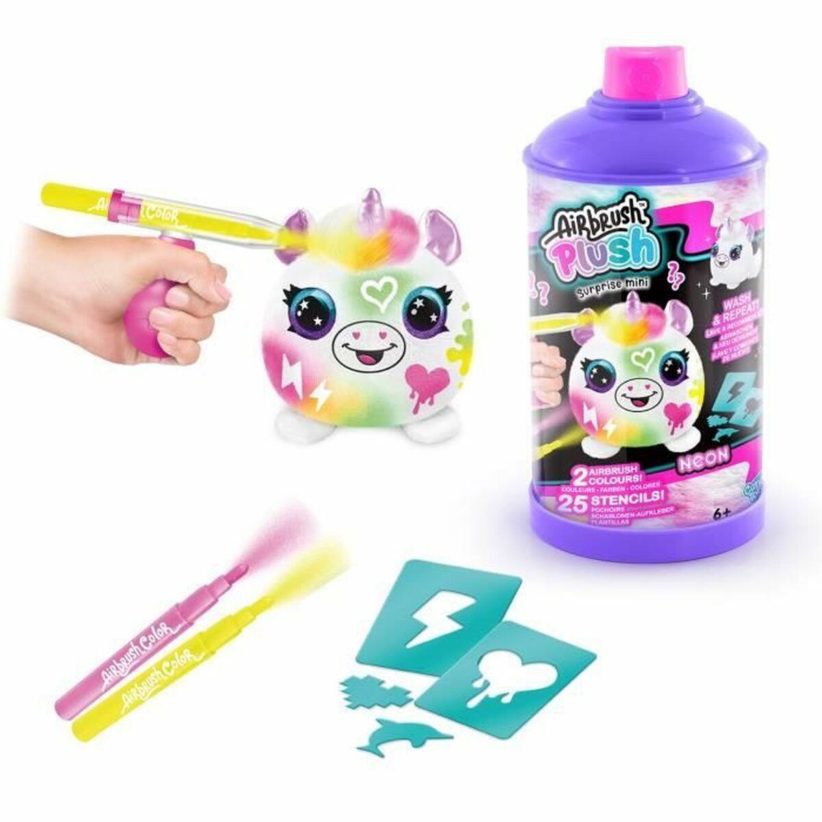 Animale di Peluche Canal Toys Neon Bianco - Disponibile in 3-4 giorni lavorativi