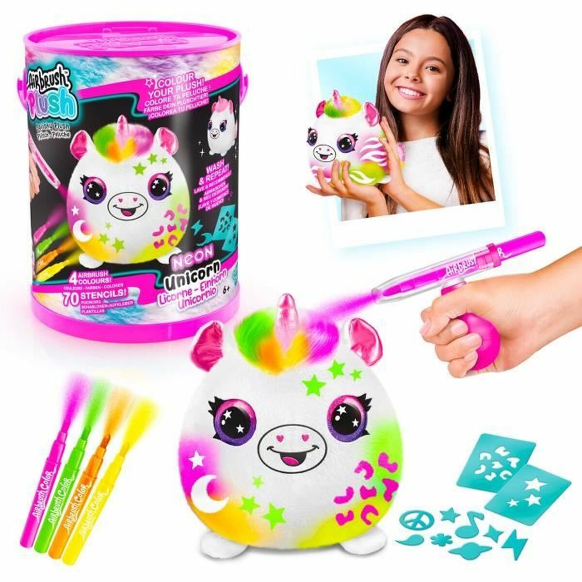 Animale di Peluche Canal Toys Neon Unicorno - Disponibile in 3-4 giorni lavorativi