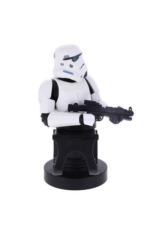 STAR WARS: THE MANDALORIAN - REMNANT STORMTROOPER CABLE GUY (porta smartphone/controller + cavo USB 2 metri separato) - Disponibile in 2/3 giorni lavorativi