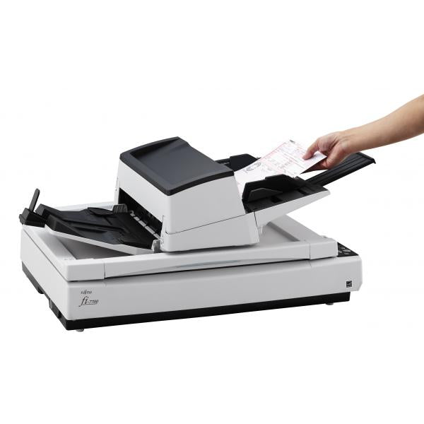 SCANNER FUJITSU FI-7700 A3 80ppm/160ipm ADF flatbed DUPLEX - PaperStream IP e Capt, ScanSnap Manager, 2D bar mod-12 mths warr - Disponibile in 3-4 giorni lavorativi