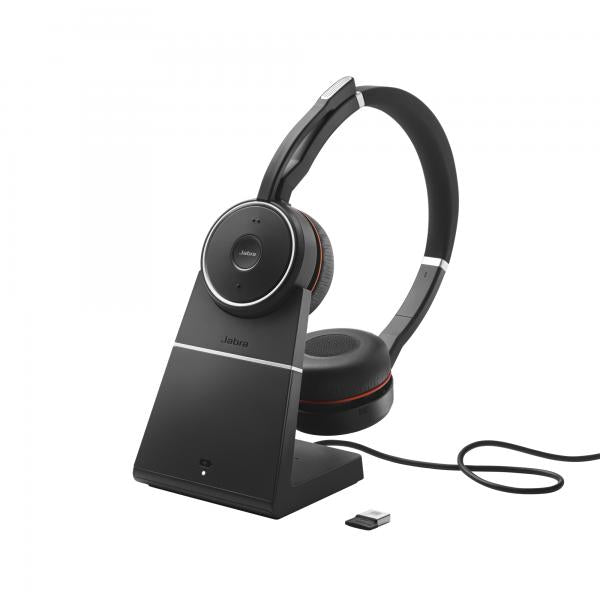 Jabra Evolve 75 UC Stereo Auricolare Con cavo e senza cavo A Padiglione Ufficio Micro-USB Bluetooth Nero - Disponibile in 6-7 giorni lavorativi