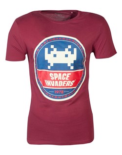 DIFUZED SPACE INVADERS ROUND INVADER T-shirt S ROSSA - Disponibile in 2/3 giorni lavorativi Difuzed