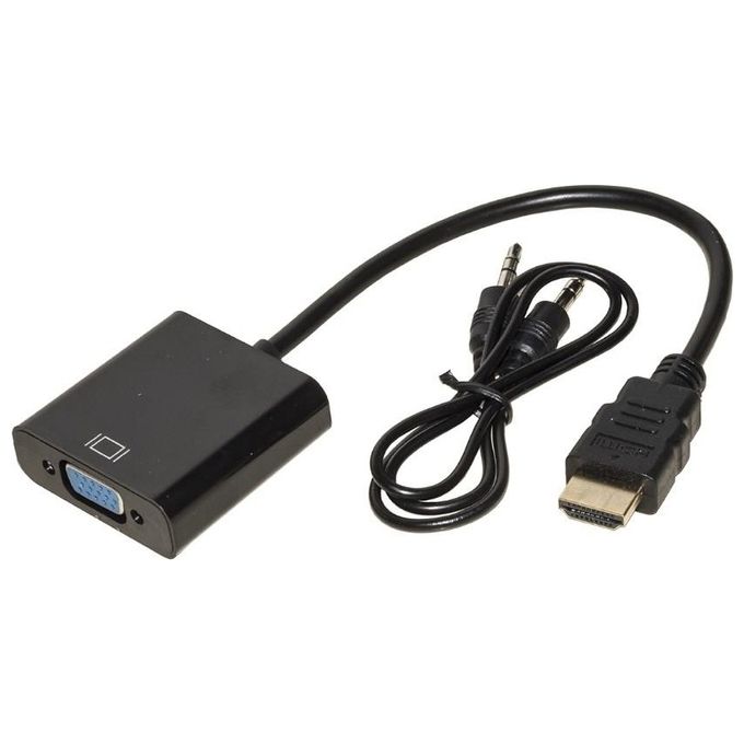 Link adattatore hdmi tipo a maschio a vga femmina con audio - Disponibile in 3-4 giorni lavorativi