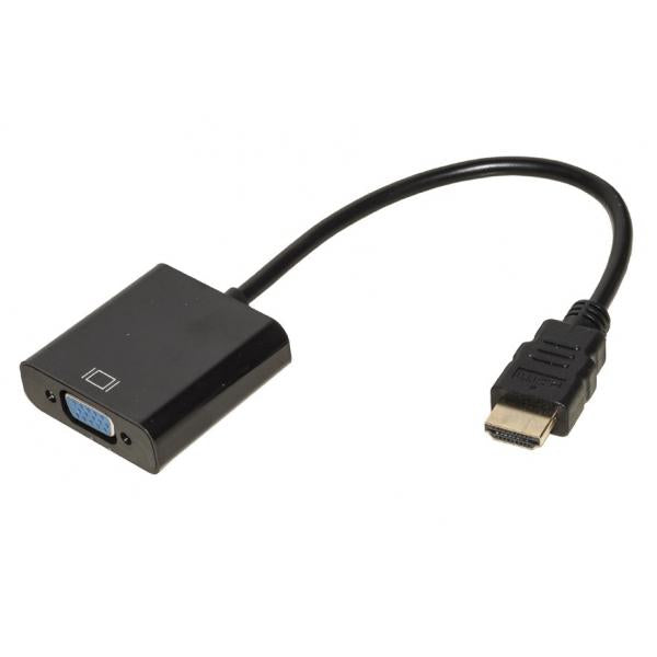 Link adattatore hdmi tipo a maschio a vga femmina con audio - Disponibile in 3-4 giorni lavorativi