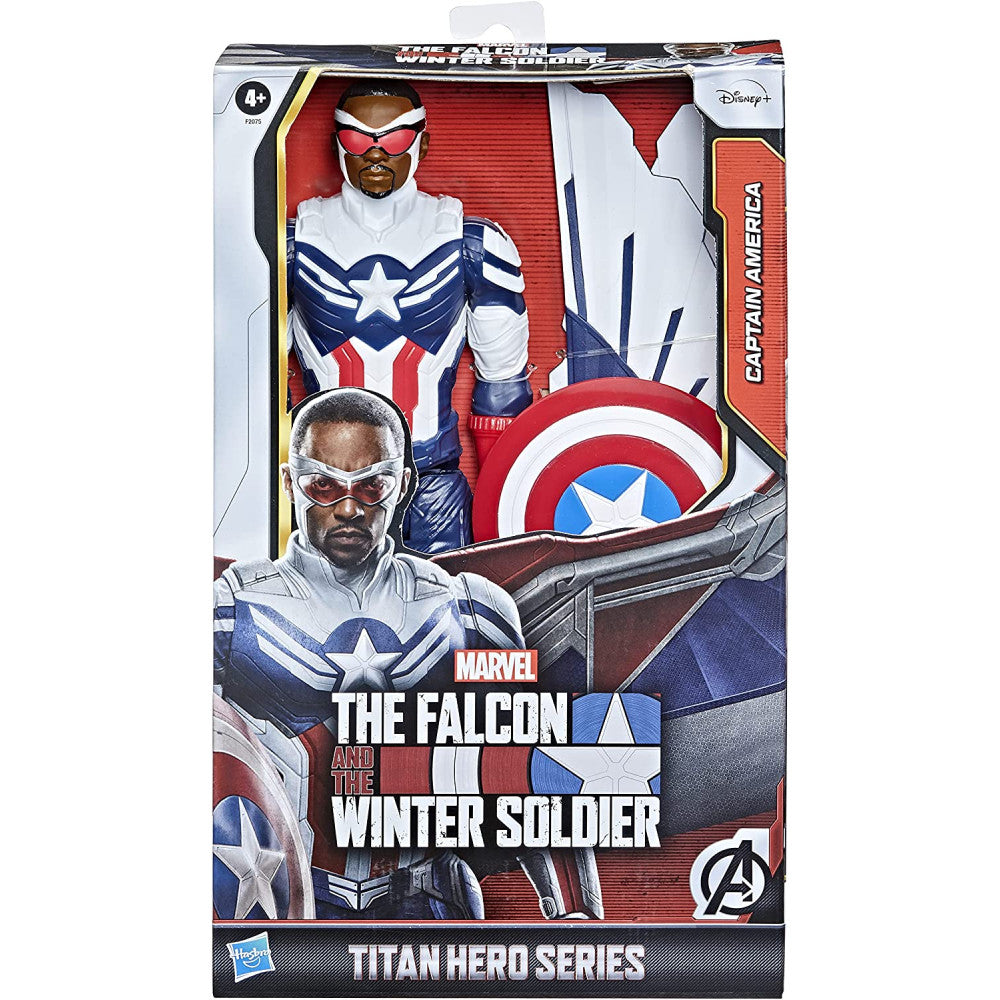 HASBRO MARVEL AVENGERS PERSONAGGIO TITAN HERO 30CM - CAPTAIN AMERICA FALCON EDITION - Disponibile in 2/3 giorni lavorativi