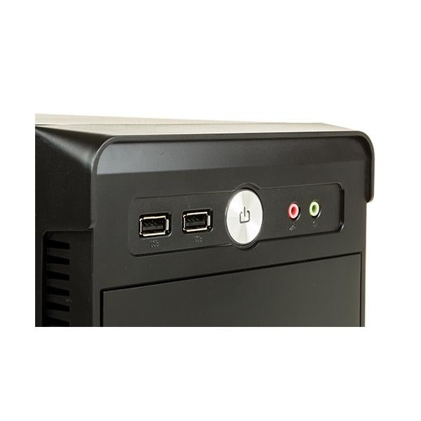 ITEK CASE RIVER MINI TOWER M-ATX 500W 2XUSB3.0 FULL BLACK - Disponibile in 3-4 giorni lavorativi