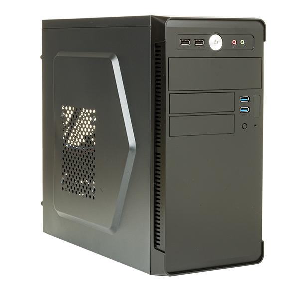 ITEK CASE RIVER MINI TOWER M-ATX 500W 2XUSB3.0 FULL BLACK - Disponibile in 3-4 giorni lavorativi