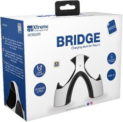 PS5 XTREME PLAYSTATION 5 BRIDGE CHARGIN DOCK STATION con led (base di ricarica per 2 pad) Accessori - Disponibile in 2/3 giorni lavorativi Xtreme