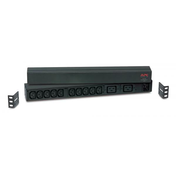 APC RACK PDU BASIC 1 U 16A 230V unità di distribuzione dell'energia (PDU) 12 presa(e) AC 0U/1U Nero - Disponibile in 6-7 giorni lavorativi