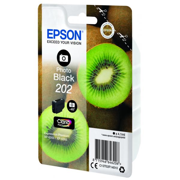 EPSON 202 CARTUCCIA INK 4.1 ML NERO FOTOGRAFICO - Disponibile in 3-4 giorni lavorativi Epson