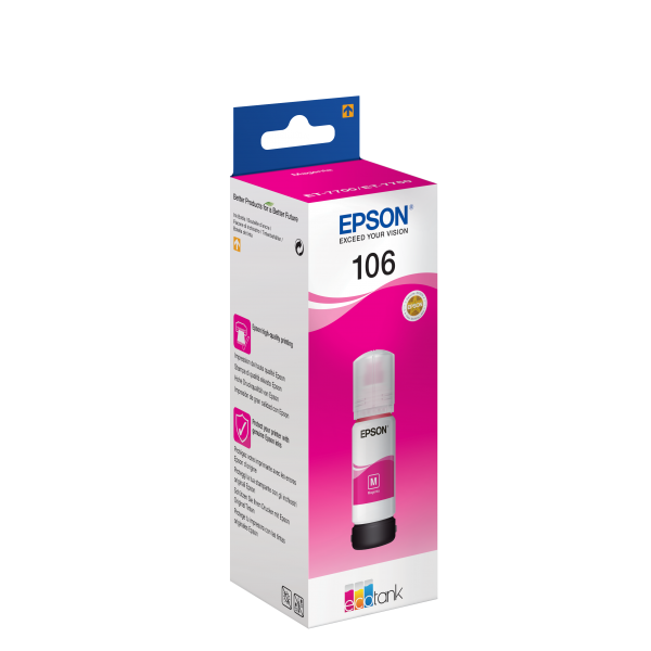 EPSON 106 FLACONE ECOTANK 70 ML MAGENTA - Disponibile in 3-4 giorni lavorativi Epson