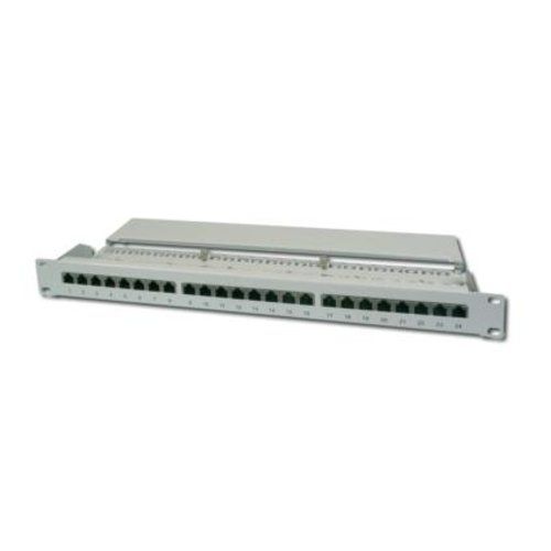 PATCH PANEL 19" DIGITUS SCHERMATO 24 PORTE 8 POLI RJ45 PER RETI CATEGORIA 6 - 1 UNITA' - Disponibile in 3-4 giorni lavorativi