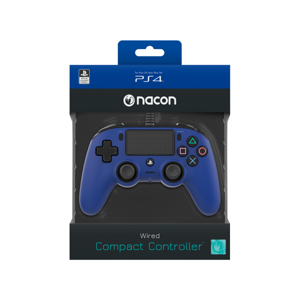 PS4 NACON OLP Compact Controller WRD Blu PS4 Accessori - Disponibile in 2/3 giorni lavorativi