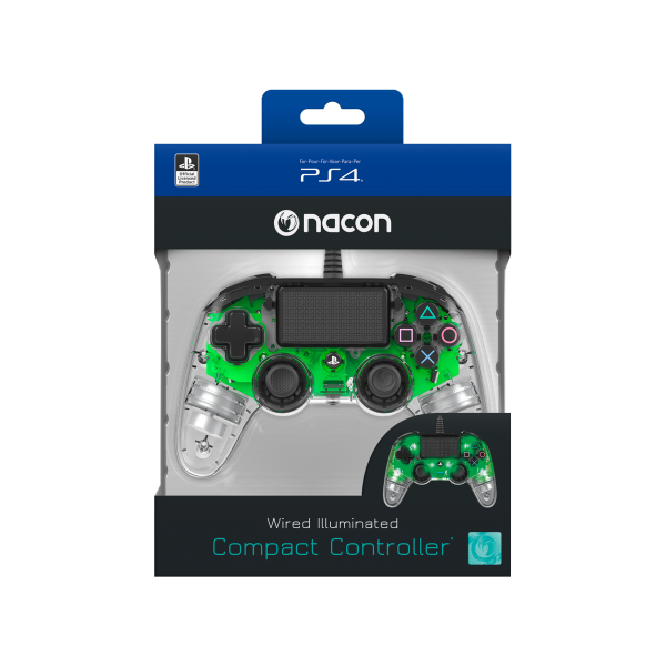 PS4 NACON OLP Compact Controller WRD Illuminated Verde PS4 Accessori - Disponibile in 2/3 giorni lavorativi