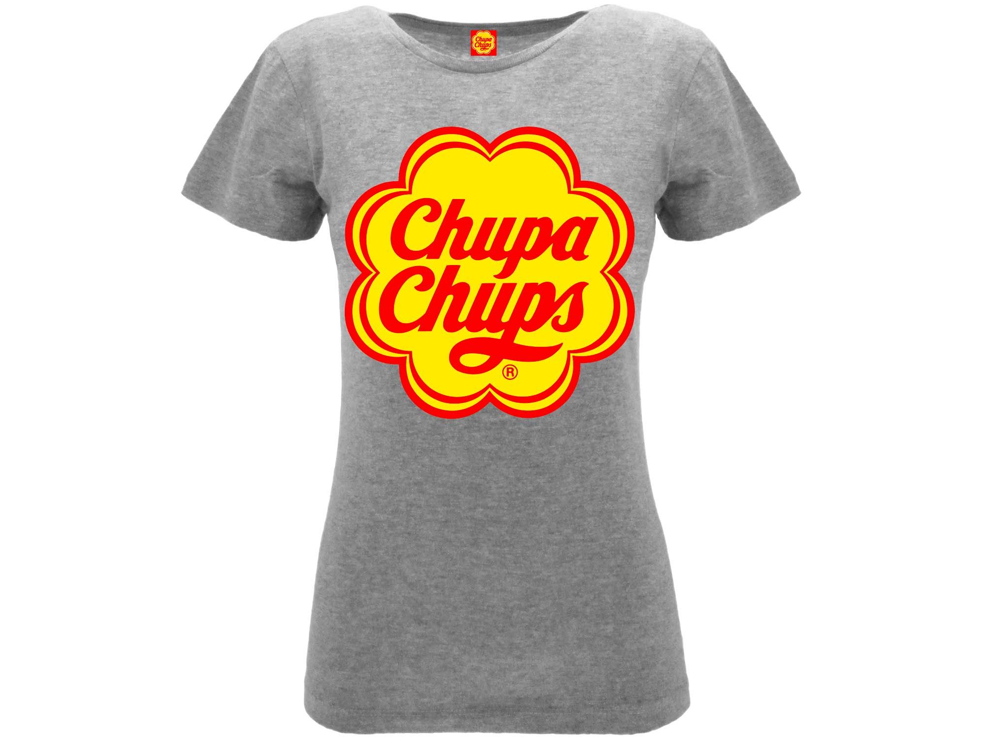 CHUPA CHUPS - T-shirt logo M grigia donna - Disponibile in 2/3 giorni lavorativi GED