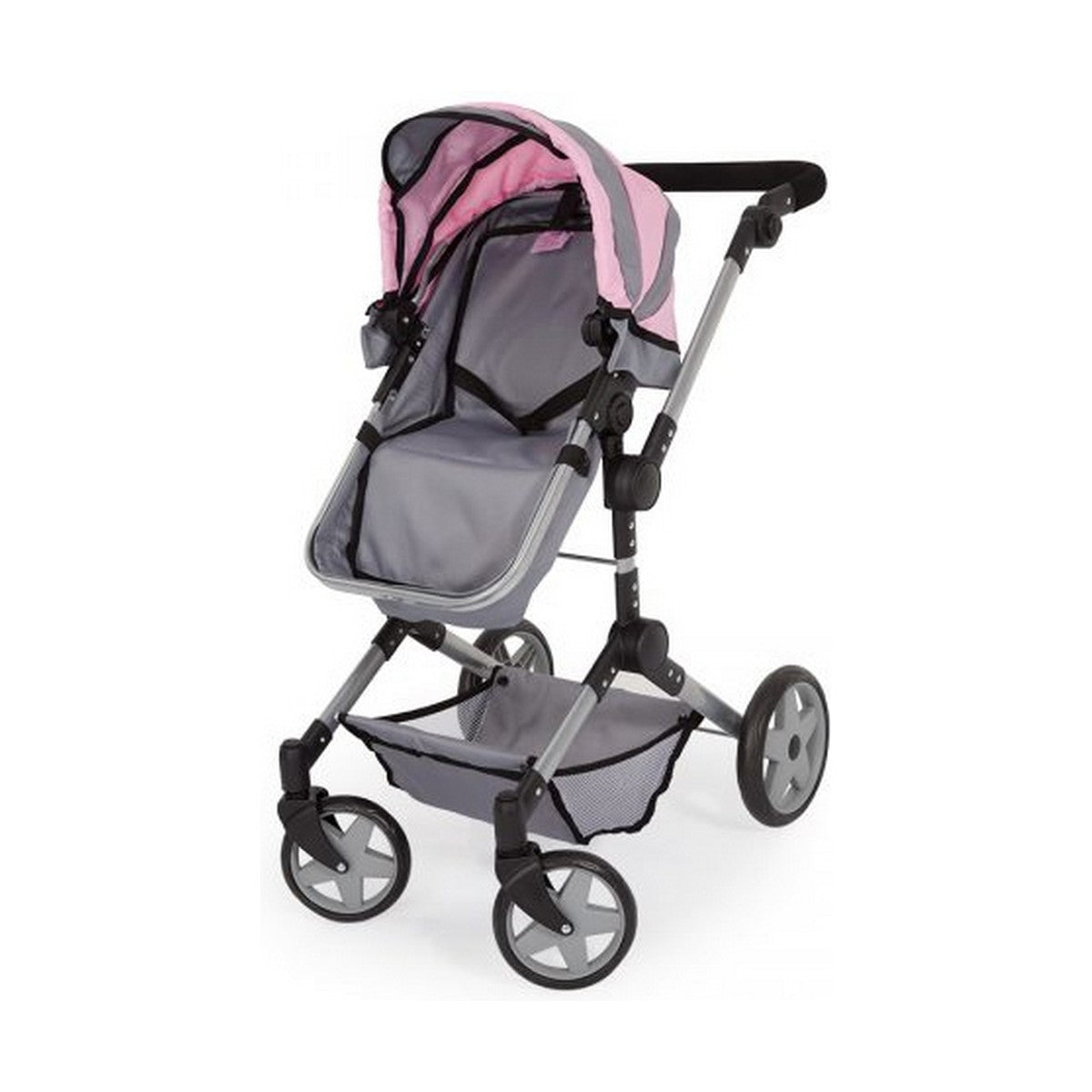 Carrozzina per Bambole Reig Pram Neo Pro Grigio 57 cm - Disponibile in 3-4 giorni lavorativi