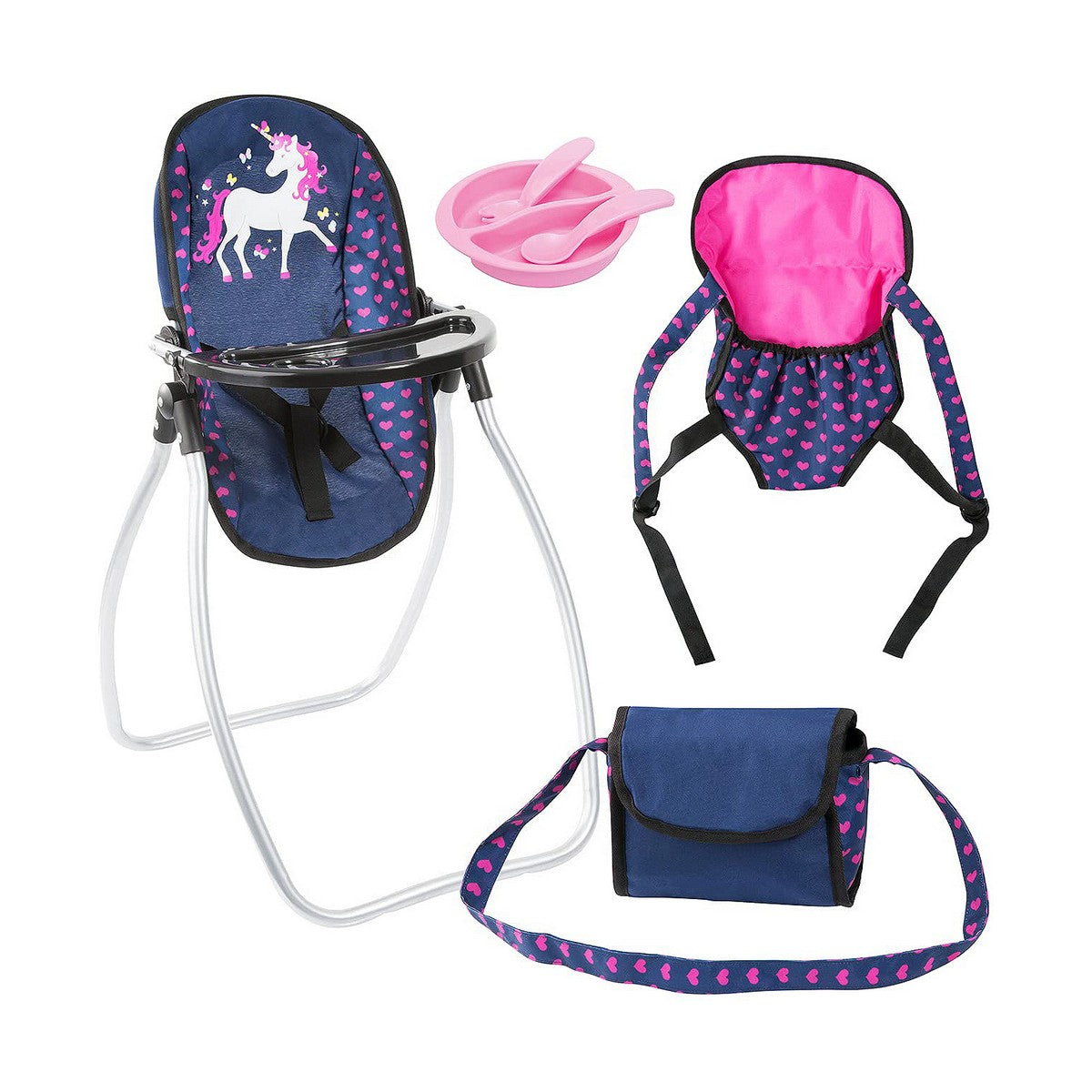 Accessori per Bambole Reig Rosa Blu Marino 9 in 1 - Disponibile in 3-4 giorni lavorativi