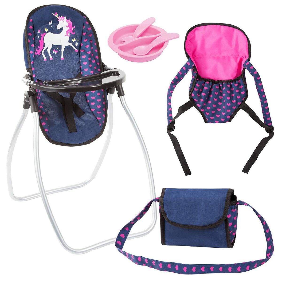 Accessori per Bambole Reig Rosa Blu Marino 9 in 1 - Disponibile in 3-4 giorni lavorativi