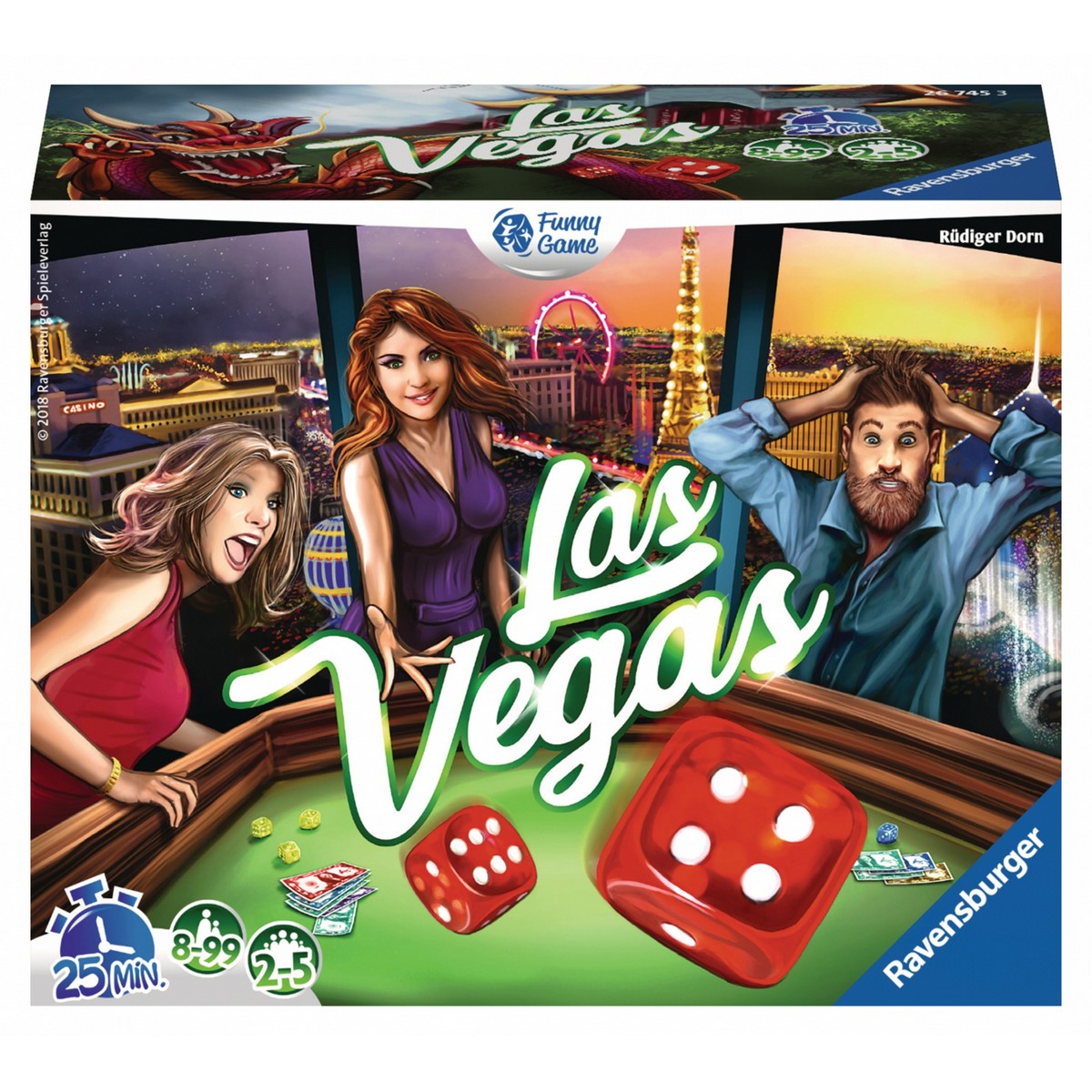 Gioco da Tavolo Ravensburger Las Vegas FR (Francese) - Disponibile in 3-4 giorni lavorativi