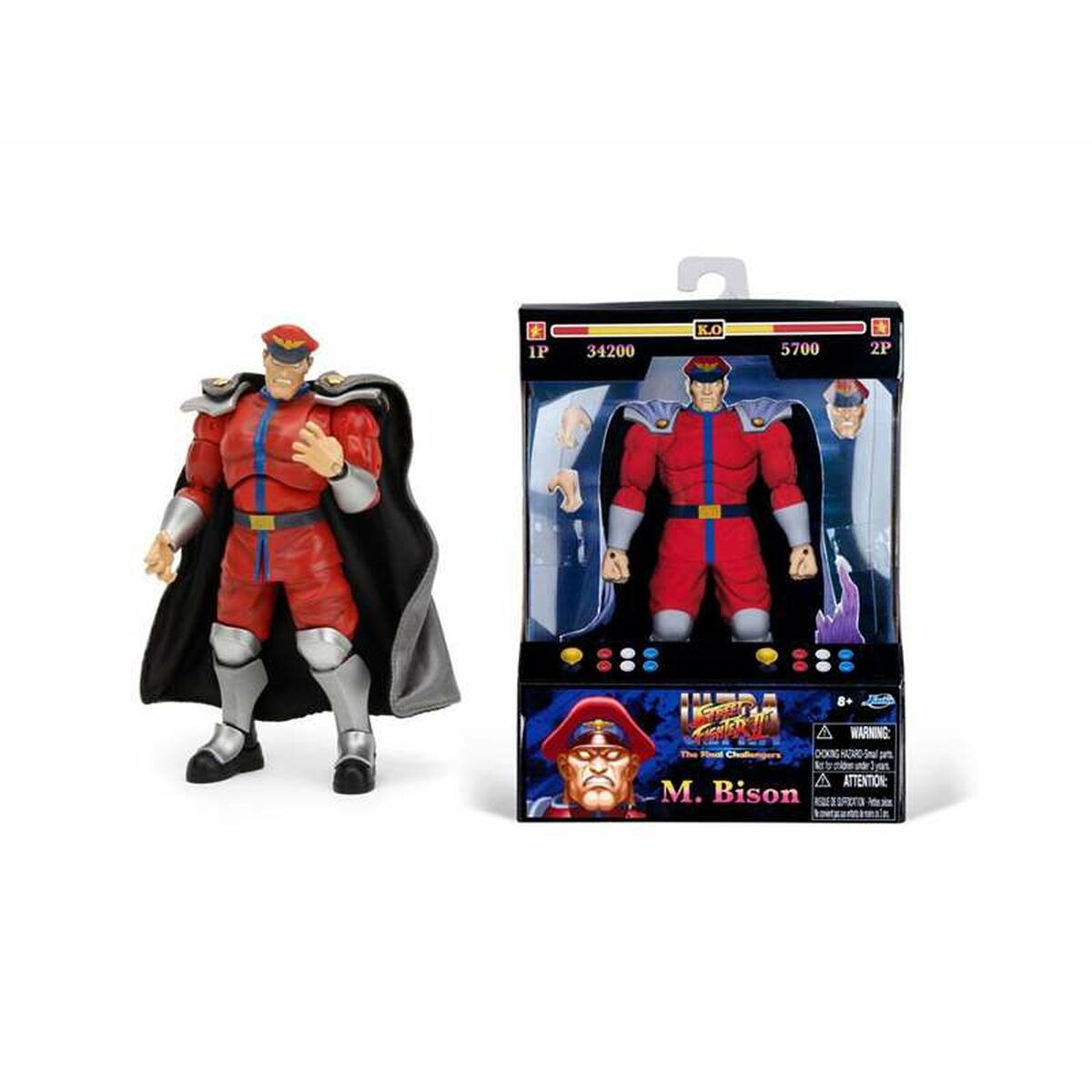 Statuetta Articolata Street Fighter M. Bison 15 cm - Disponibile in 3-4 giorni lavorativi